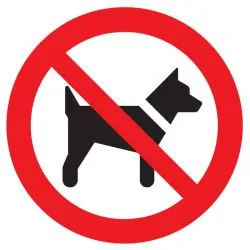 Panneau INTERDIT AUX CHIENS NORMASIGN Taliaplast 724203