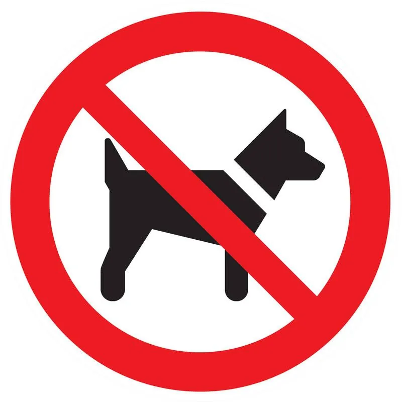 Panneau INTERDIT AUX CHIENS NORMASIGN Taliaplast 724203