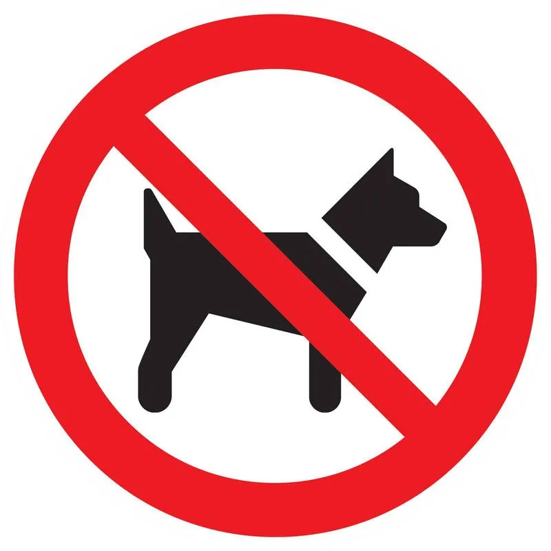 Panneau INTERDIT AUX CHIENS NORMASIGN Taliaplast 727248