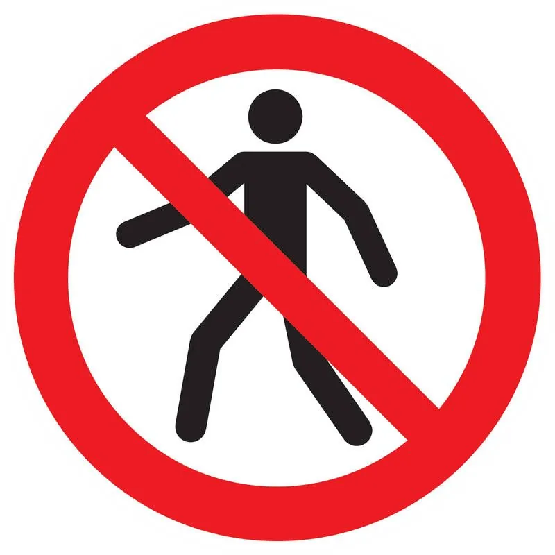 Panneau INTERDIT AUX PIETONS NORMASIGN Taliaplast 723294