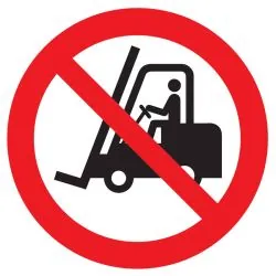 Panneau INTERDIT AUX VEHICULES INDUST. Taliaplast 724249