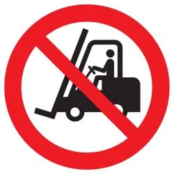 Panneau INTERDIT AUX VEHICULES INDUST. Taliaplast 723201