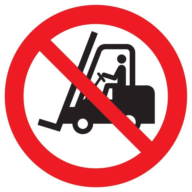 Panneau INTERDIT AUX VEHICULES INDUST. Taliaplast 723201