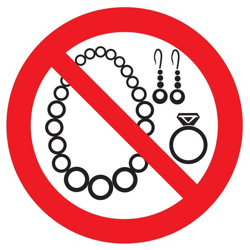 Panneau BIJOUX INTERDITS NORMASIGN ADH Taliaplast 724310