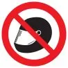 Panneau CASQUE INTERDIT NORMASIGN ADHE Taliaplast 727312