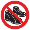 Panneau CHAUSSURES INTERDITES NORMASIG Taliaplast 722313