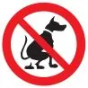 Panneau DEJECTIONS ANIMAUX INTERDITES Taliaplast 724301