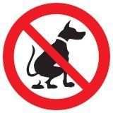 Panneau DEJECTIONS ANIMAUX INTERDITES Taliaplast 727301