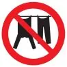 Panneau INTERDIT D' ETENDRE DU LINGE D Taliaplast 724336