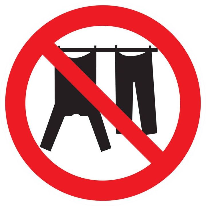 Panneau INTERDIT D' ETENDRE DU LINGE D Taliaplast 727336