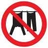 Panneau INTERDIT D' ETENDRE DU LINGE D Taliaplast 723336