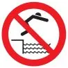 Panneau INTERDIT DE PLONGER NORMASIGN Taliaplast 724339