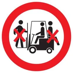 Panneau INTERDIT DE TRANSPORTER DES PE Taliaplast 723321