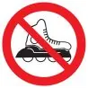 Panneau ROLLERS INTERDITS NORMASIGN AD Taliaplast 723344