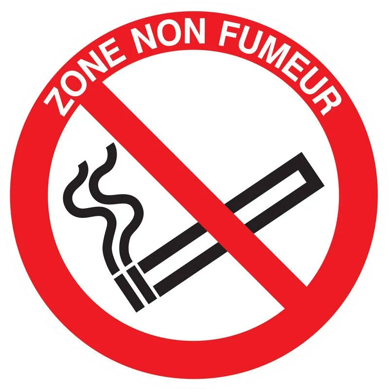 Panneau ZONE NON FUMEUR NORMASIGN ADHE Taliaplast 724245