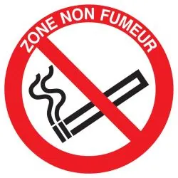 Panneau ZONE NON FUMEUR NORMASIGN ADHE Taliaplast 723245