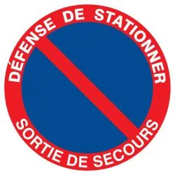 Panneau DEFENSE DE STATIONNER SORTIE D Taliaplast 723210