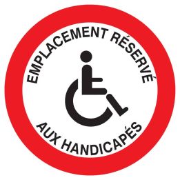 Panneau EMPLACEMENT RESERVE HANDICAPES Taliaplast 727266