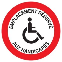 Panneau EMPLACEMENT RESERVE HANDICAPES Taliaplast 727266