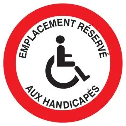 Panneau EMPLACEMENT RESERVE HANDICAPES Taliaplast 723266
