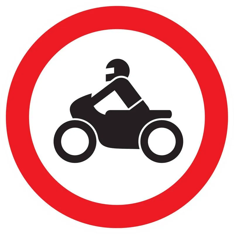 Panneau INTERDIT AUX MOTOS NORMASIGN A Taliaplast 727293
