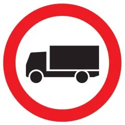 Panneau INTERDIT AUX POIDS LOURDS NORM Taliaplast 724284