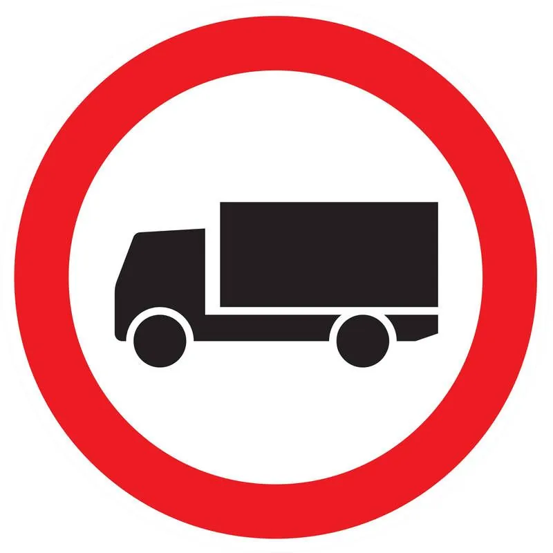 Panneau INTERDIT AUX POIDS LOURDS NORM Taliaplast 724284