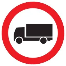 Panneau INTERDIT AUX POIDS LOURDS NORM Taliaplast 722284