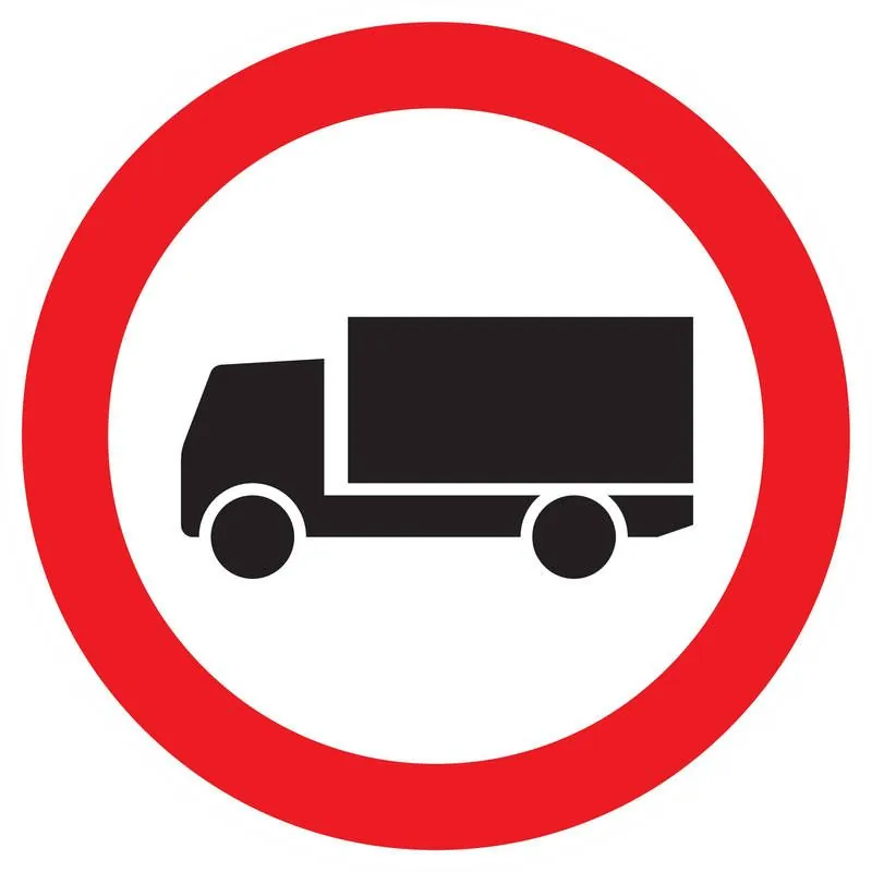 Panneau INTERDIT AUX POIDS LOURDS NORM Taliaplast 722284