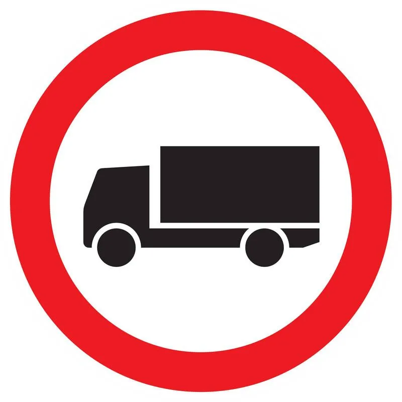 Panneau INTERDIT AUX POIDS LOURDS NORM Taliaplast 723284