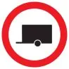 Panneau INTERDIT AUX REMORQUES NORMASI Taliaplast 722295