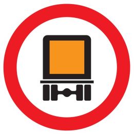 Panneau INTERDIT AUX TRANSPORTS DES MA Taliaplast 724285
