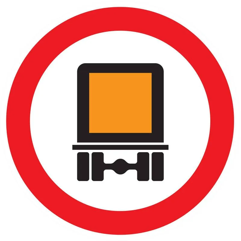 Panneau INTERDIT AUX TRANSPORTS DES MA Taliaplast 724285
