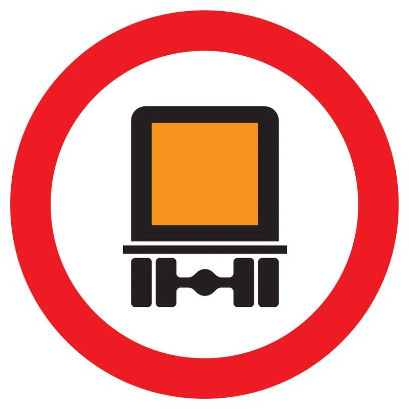 Panneau INTERDIT AUX TRANSPORTS DES MA Taliaplast 722285