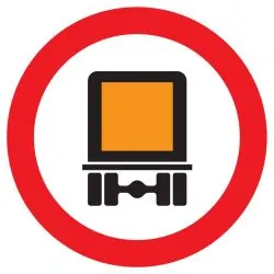 Panneau INTERDIT AUX TRANSPORTS DES MA Taliaplast 723285