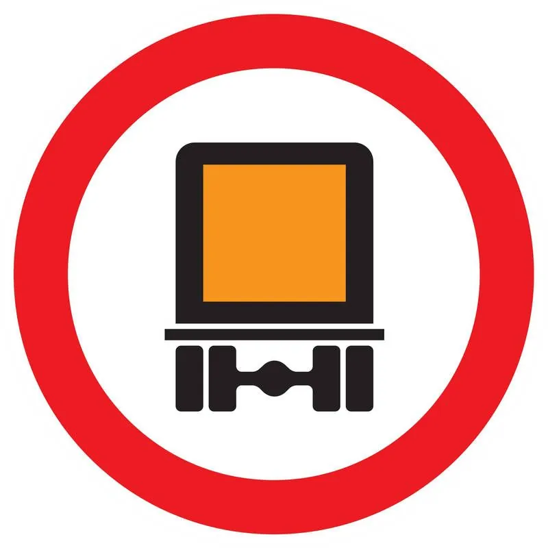 Panneau INTERDIT AUX TRANSPORTS DES MA Taliaplast 723285
