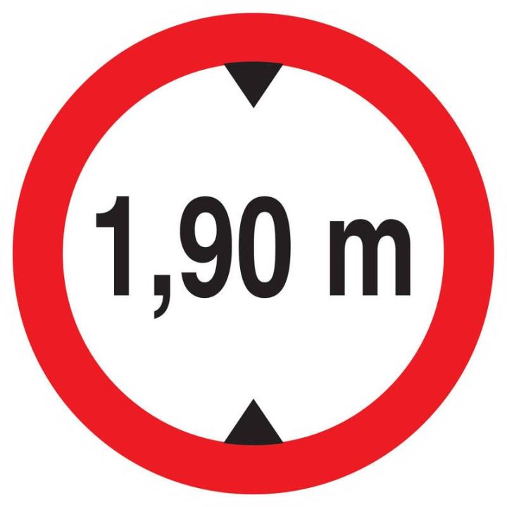 Panneau INTERDIT AUX VEHICULES DE PLUS Taliaplast 723273