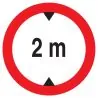 Panneau INTERD.VEHIC.DE +2.00M DE HAUT Taliaplast 722274