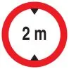 Panneau INTERDIT AUX VEHICULES DE PLUS Taliaplast 723274