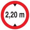 Panneau INTERDIT AUX VEHICULES DE PLUS Taliaplast 724275