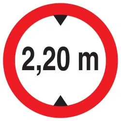 Panneau INTERDIT AUX VEHICULES DE PLUS Taliaplast 727275