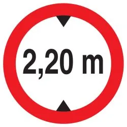 Panneau INTERDIT AUX VEHICULES DE PLUS Taliaplast 723275