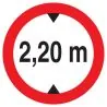 Panneau INTERDIT AUX VEHICULES DE PLUS Taliaplast 723275