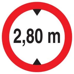 Panneau INTERDIT AUX VEHICULES DE PLUS Taliaplast 727277