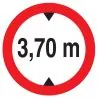 Panneau INTERD.VEHIC.DE +3.70M DE HAUT Taliaplast 724278