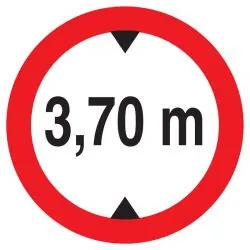 Panneau INTERDIT AUX VEHICULES DE PLUS Taliaplast 727278
