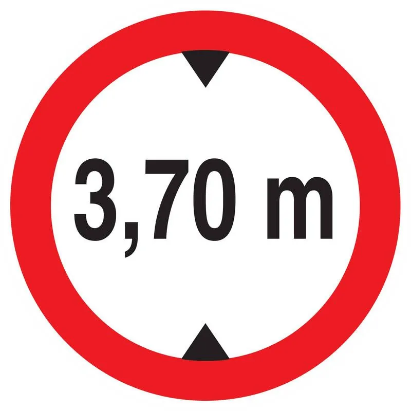 Panneau INTERD.VEHIC.DE +3.70M DE HAUT Taliaplast 723278