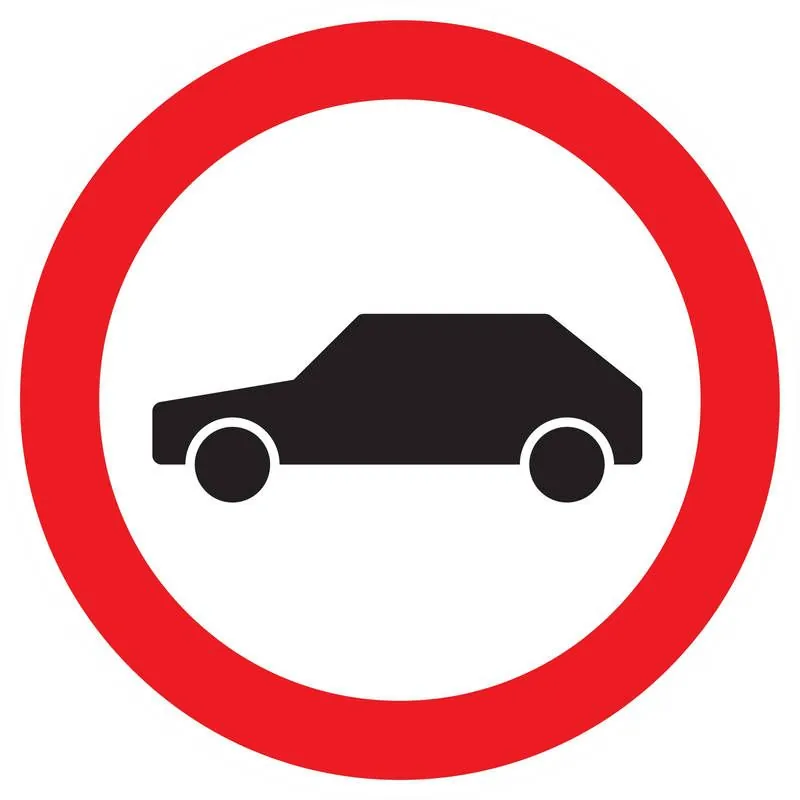 Panneau INTERDIT AUX VEHICULES NORMASI Taliaplast 722297