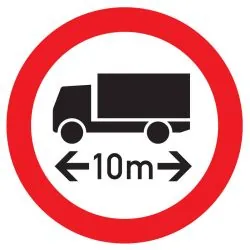 Panneau INTERD.VEHICULE +10M DE LONG N Taliaplast 724289