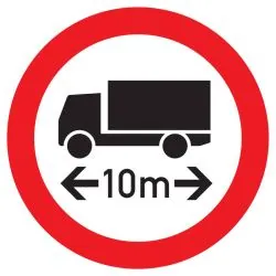 Panneau INTERDIT AUX VEHICULES DE PLUS Taliaplast 727289
